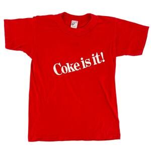 80s Coke is it kids tshirt 1990s vintage